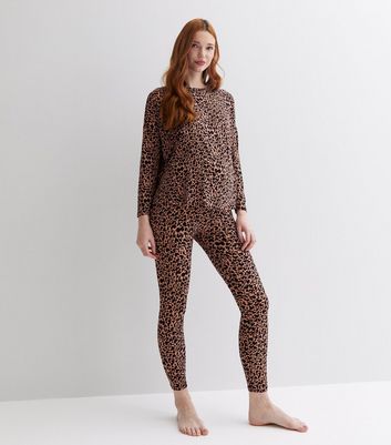 New look leopard leggings hotsell