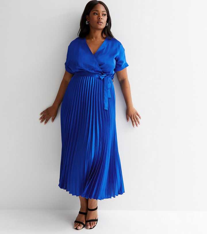 royal blue wrap maxi dress