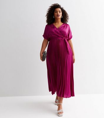 Curve store pleated dress