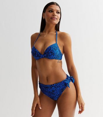 bright blue bikini set