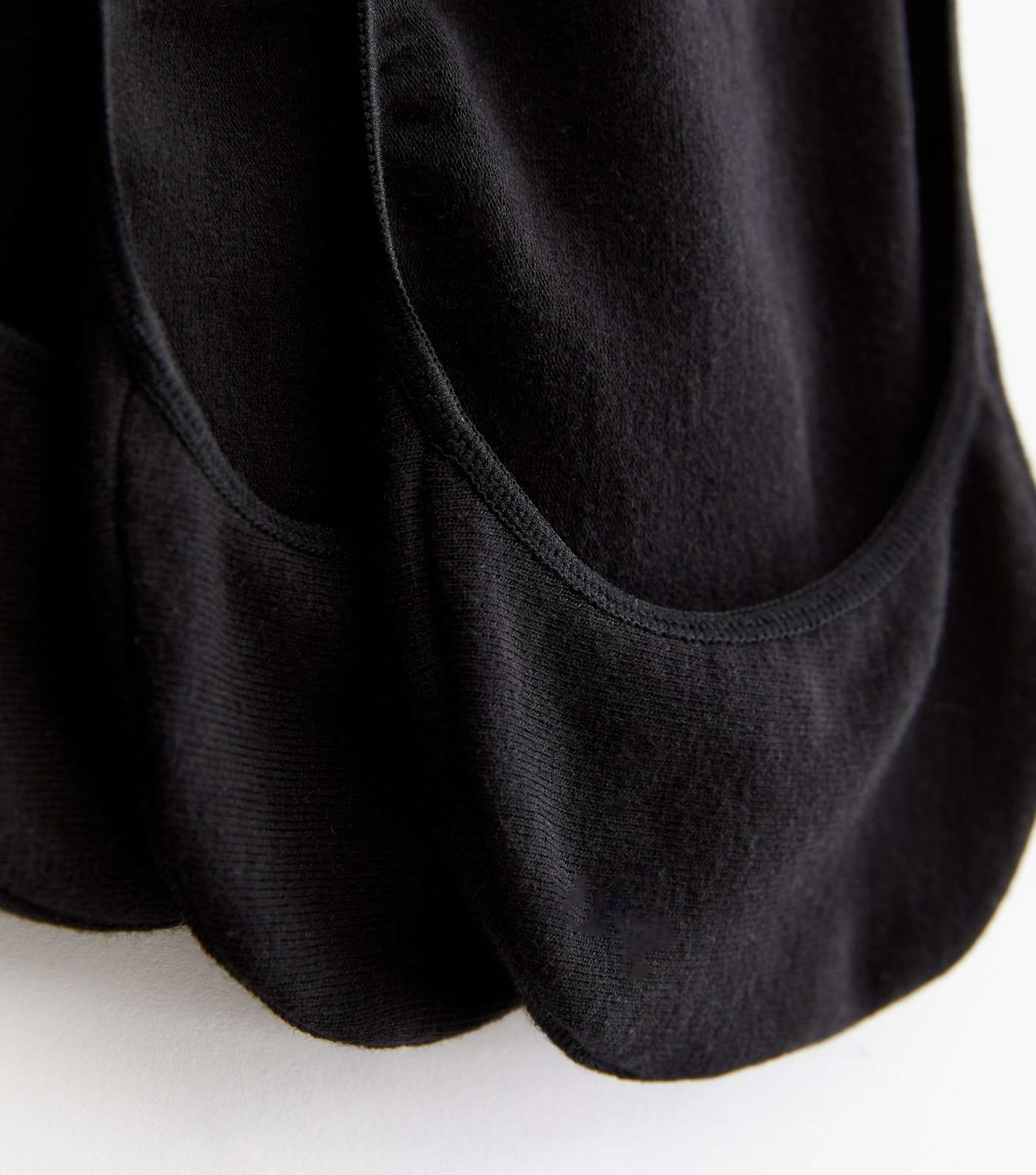 3 Pack Black Invisible Liner Socks Image 2