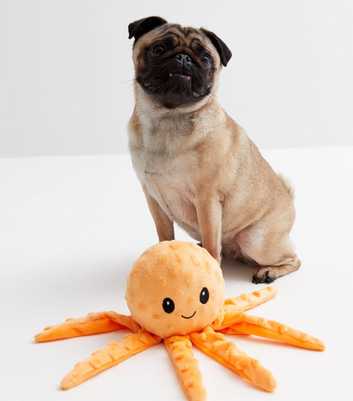 Orange Octopus Dog Toy
