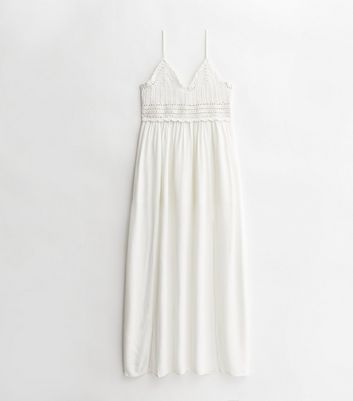 New look white crochet dress hotsell