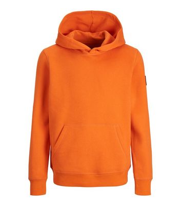orange hoodie plain