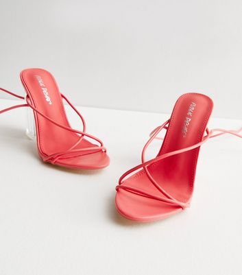 Coral best sale strappy sandals