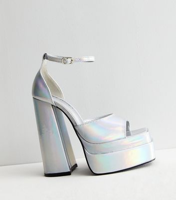 Silver deals hologram sandals