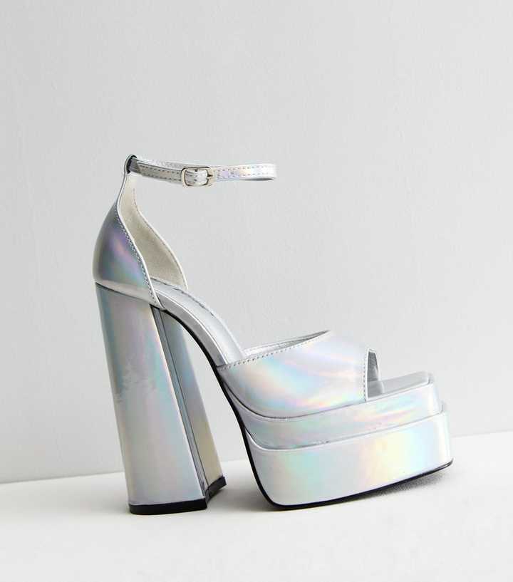 Silver Heels  Womens Silver Heels - Public Desire USA