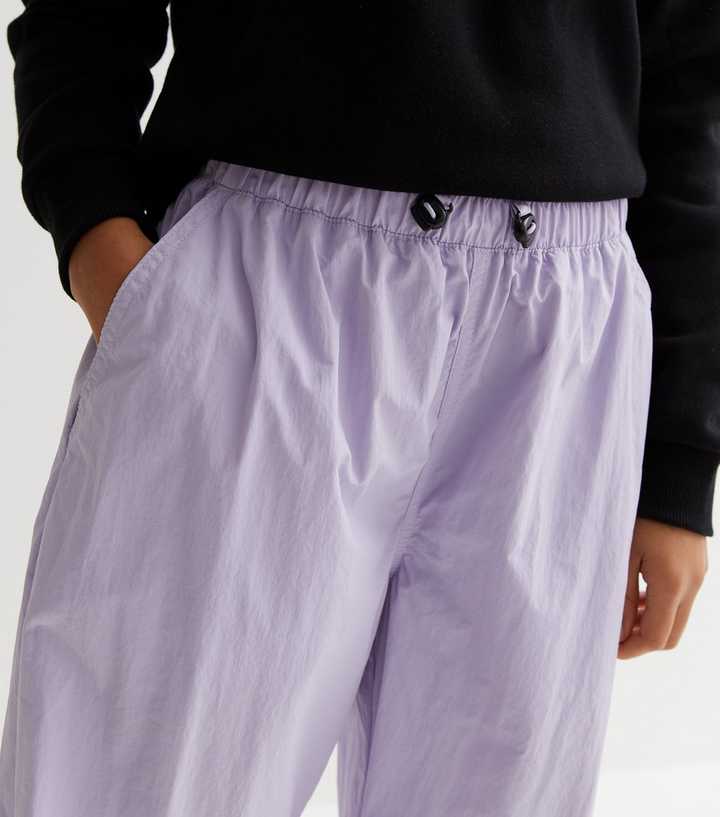 Nylon Parachute Pants - Light purple - Ladies