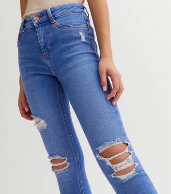 Knee ripped jeans for on sale girls