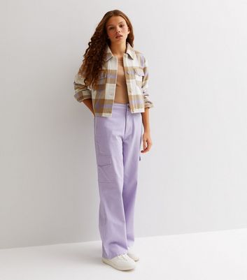 ADIDAS ORIGINALS Loose fit Cargo Pants in Lilac  ABOUT YOU
