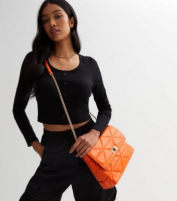 New look orange discount bag