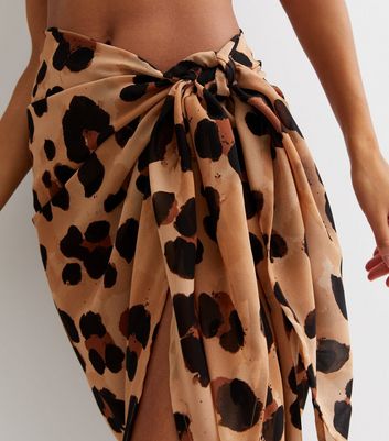 Leopard print best sale beach wrap