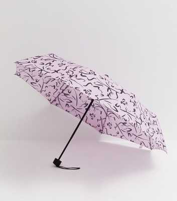 Lilac Floral Umbrella