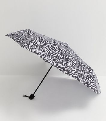 Black Zebra Print Umbrella