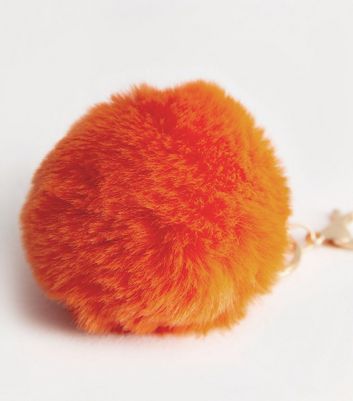 Orange pom deals pom keyring