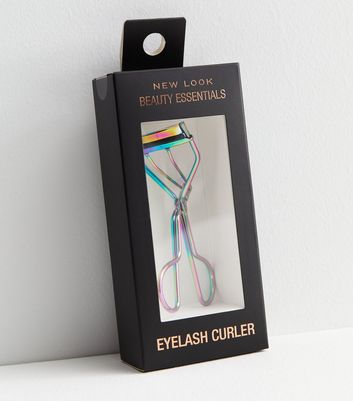 Multicoloured Oil Slick Eyelash Curler New Look