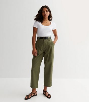 New look cropped trousers hotsell