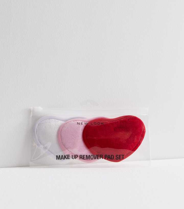 Pack of 3 Heart Makeup Remover Pads 