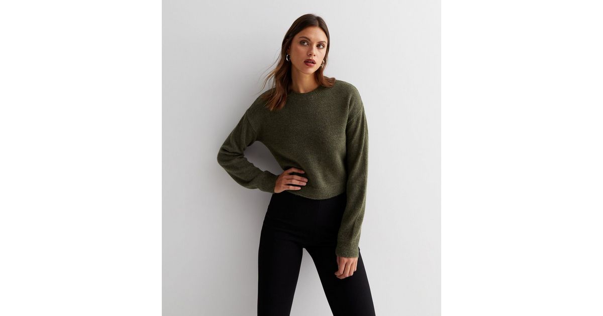 Colson Knit Crop - Khaki main image 0