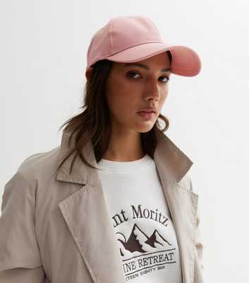 Pink Plain Cap