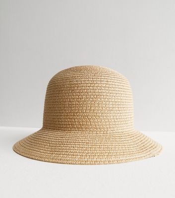 Stone Straw Effect Bucket Hat