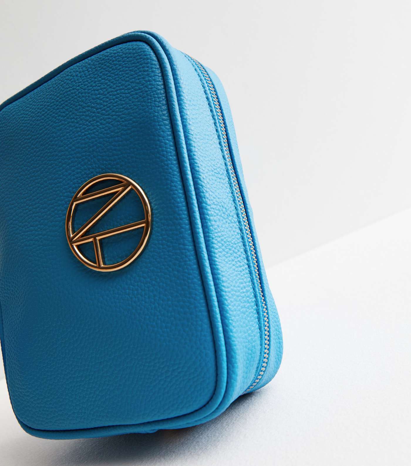 Turquoise Leather-Look Logo Webbed Cross Body Bag Image 3