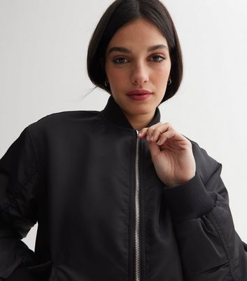 New look black deals bomber jacket