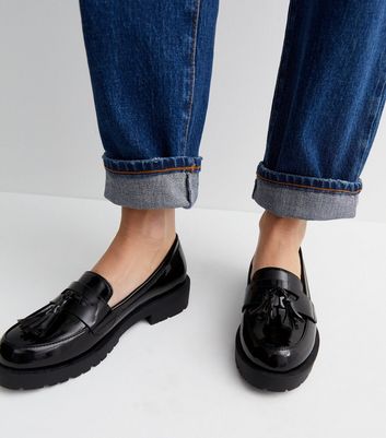 Chunky deals tassel loafers