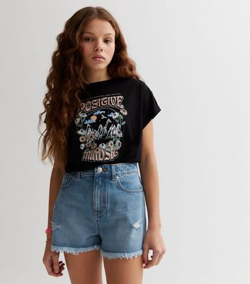 High waisted jean shorts and best sale crop top