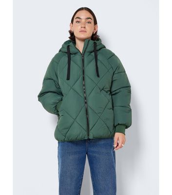 dark green quilted jacket womens