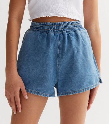 Stretchy waist jean sales shorts