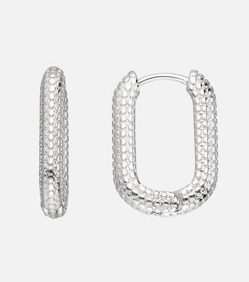 Preowned Tiffany  Co Large Sterling Silver Hoop Earrings 425  liked  on Polyvore featuring jewe  Sterling silver hoops Tiffany and co  jewelry Hoop earrings