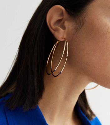 Double shop hoop earrings