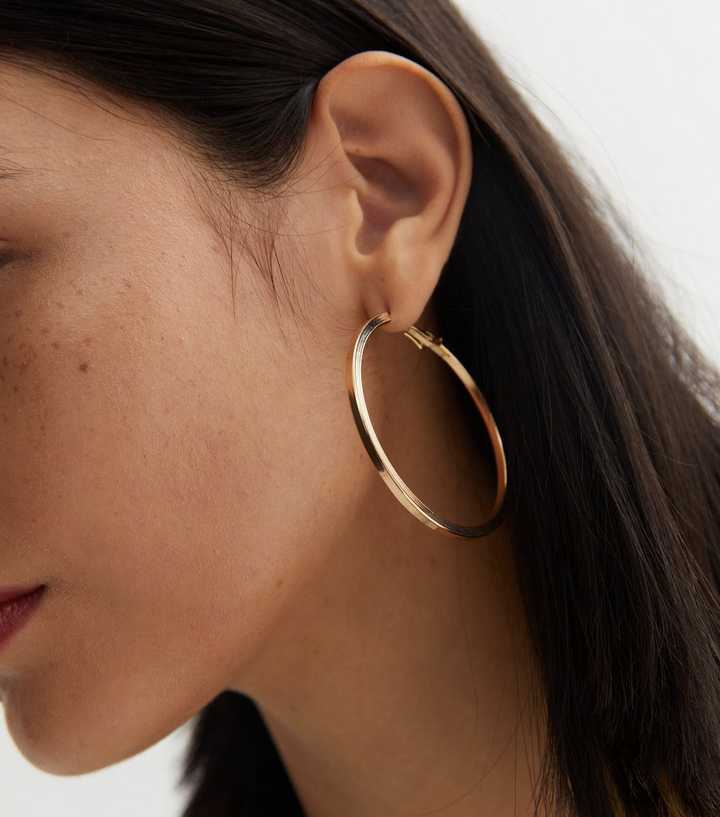 Gold Large Hoop Earrings