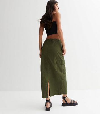 Long khaki shop skirts for ladies