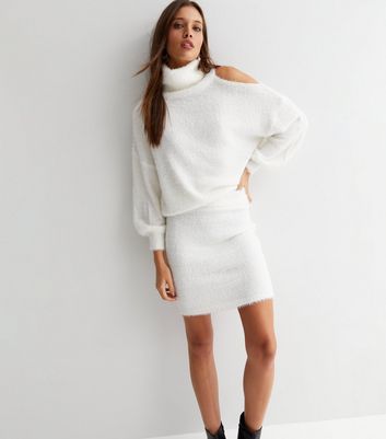 White clearance bodycon skirt