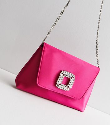 Next pink sales clutch bag