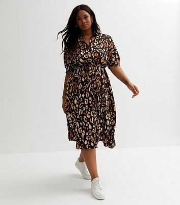 Plus leopard print outlet dress