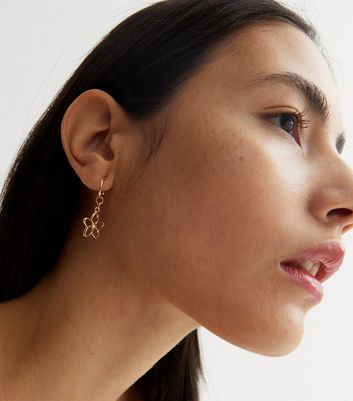 hoop earrings with charm