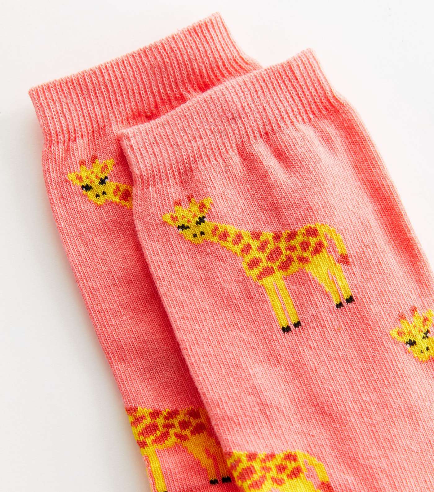 Coral Giraffe Socks Image 2