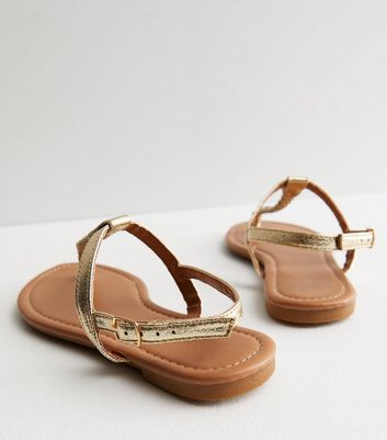 Gold toe post sandals online