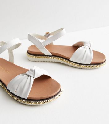 Footbed sandals 2025 with bow