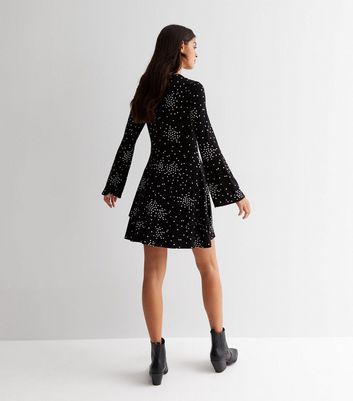 Warehouse star hot sale print dress