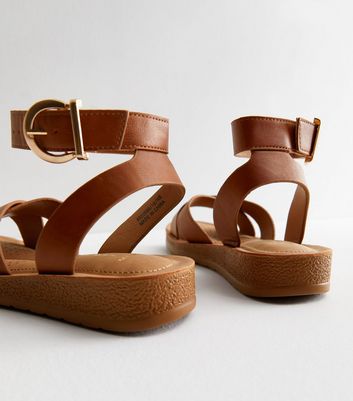 Khaki sandals 2024 new look