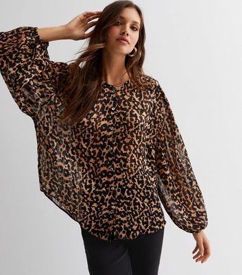 New look shop leopard print blouse