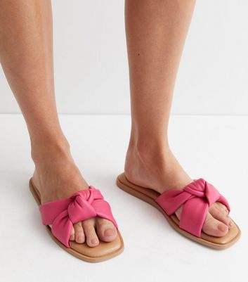 Bright hot sale pink sliders