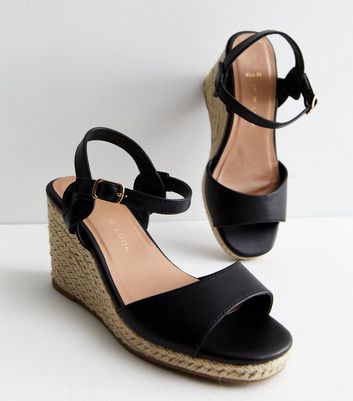 New look wide fit cheap wedge sandals