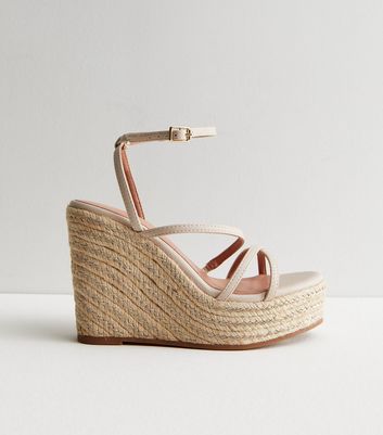 Nude cheap wedge sandal