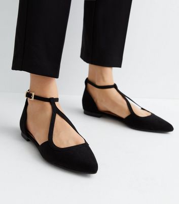 T bar discount ballet flats