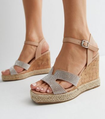 Cream wedges sale new look